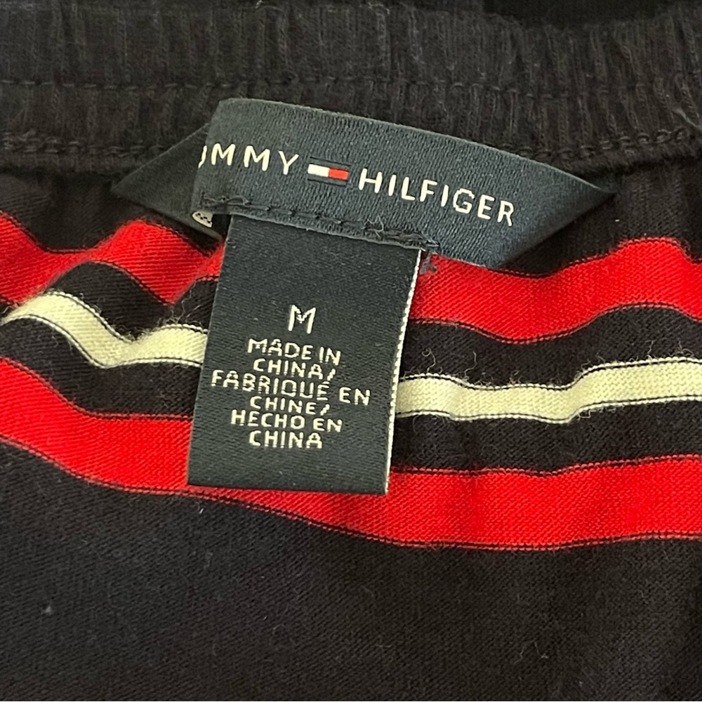 Tommy Hilfiger Strapless Red, White, Blue Striped Maxi Dress with Pockets | M - Picture 9 of 14